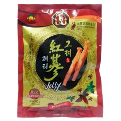 Желейные конфеты с 6-тилетним красным корейским женьшенем, Корея 200 г
