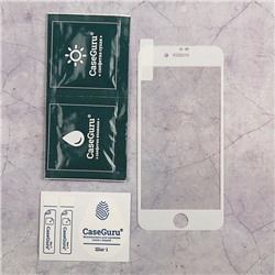 Защитное стекло CaseGuru для iPhone 7 Full Screen White, 0,3 мм, белое