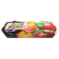 Желе с натуральными фруктами Ассорти (виноград, апельсин, яблоко) Sun Star, Китай, 285 г