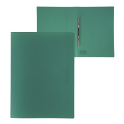 Папка с боковым пружинным скоросшивателем А4, 500 мкм, Calligrata, песок, зелёная