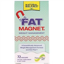 Natural Balance, Fat Magnet, управление весом, 72 растительные капсулы