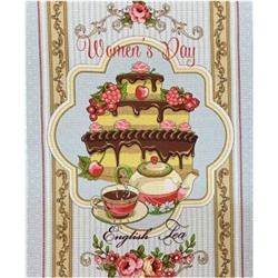 Полотенце вафельное WOMEN'S DAY - Englisch Tea р-р 50х60