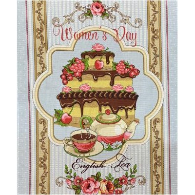 Полотенце вафельное WOMEN'S DAY - Englisch Tea р-р 50х60