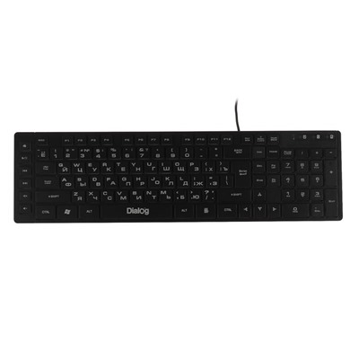 Клавиатура Dialog Katana KK-L02U, игровая, проводная,мембранная,109 кл,подсветка,USB,черная
