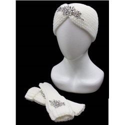 Комплект женский: повязка на голову и гловелетты (free size) арт. 783129