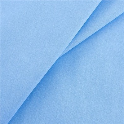 Ткань на отрез бязь гладкокрашеная 120 гр/м2 150 см цвет голубой