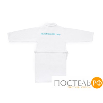 7139-42701 Халат Universiade/S-M/100% хлопок, 380 г/м2 / Krasnoyarsk 2019, белый