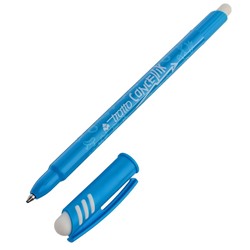 Ручка "пиши-стирай" шариковая Tratto Ftratto Cancellik + ластик голубой
