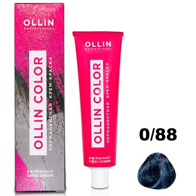 Перманентная крем-краска для волос  COLOR  0/88 Ollin 100 мл