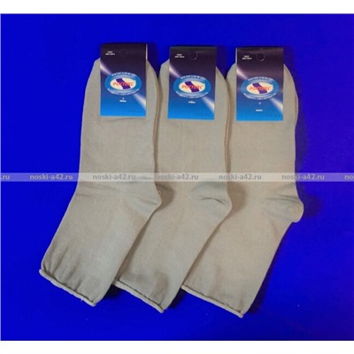 Ростекс (Рус-текс) носки медицинские женские Н-210 с лайкрой светло-серые 10 пар
