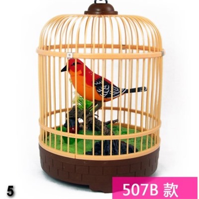 Певчая птица в клетке 507