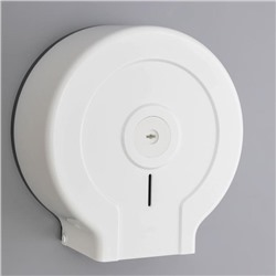 Диспенсер туалетной бумаги, 26×28×13 см, втулка 6,8 см, пластик, цвет белый