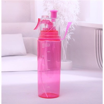 Бутылка для воды с распылителем для спорта LSL019/ 600 мл
