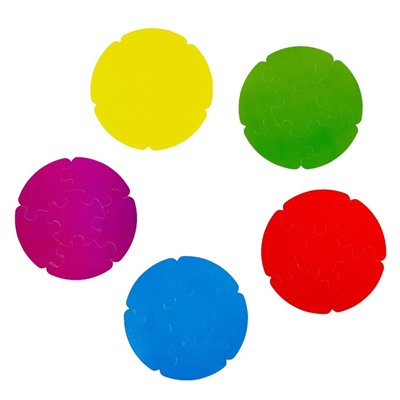 Пазлы- лото «Изучаем цвета», 5 пазлов, 30 элементов