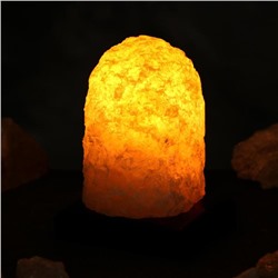 Соляная лампа "Гора средняя", цельный кристалл, 15 см, 1-2 кг