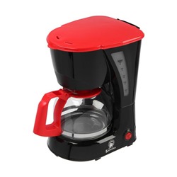 Кофеварка "ВАСИЛИСА" КВ1-600, капельная, 600 Вт, 0.6 л, чёрно-красная