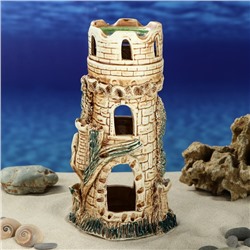 Декорации для аквариума "Здание с башнями"