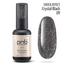 Гель-лак PNB «Shock Effect» 09 Crystal black 8 мл