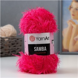 Пряжа "Samba" 100% полиэстер 150м/100гр (2012 яр. розовый)