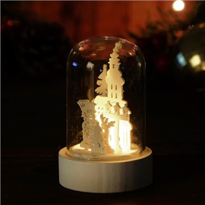 Декор с подсветкой "Снеговик"