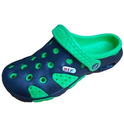 Туфли Эмальто кроксы для мальчика т-034р зеленый