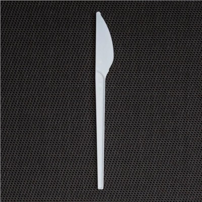 Набор одноразовых ножей столовый, 6 см, цвет белый