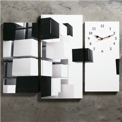 Часы настенные модульные «Абстракция», 60 × 80 см