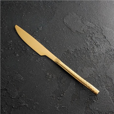 Нож столовый Magistro Kolos, h=22 см, цвет золотой