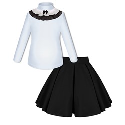школьный комплект для девочки ( блузка и юбка)  72814-783317
