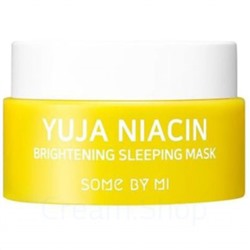 Some By Mi Ночная маска с вит С и ниацином для сияния кожи лица Yuja Niacin 30 days,мини 15гр