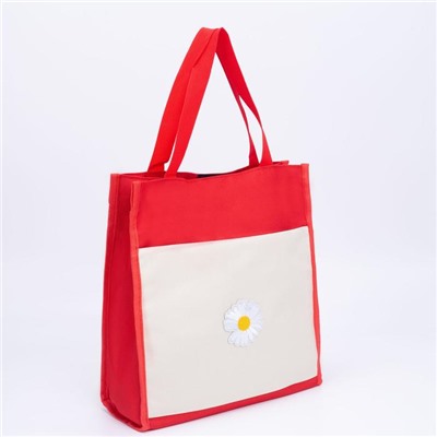 Рюкзак, отдел на молнии, наружный карман, 2 сумки, косметичка, цвет красный
