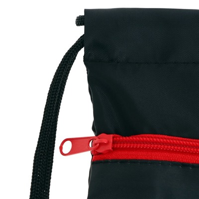 Мешок для обуви с карманом 420 х 340 мм, со светоотражающей полосой, "Красная тачка"