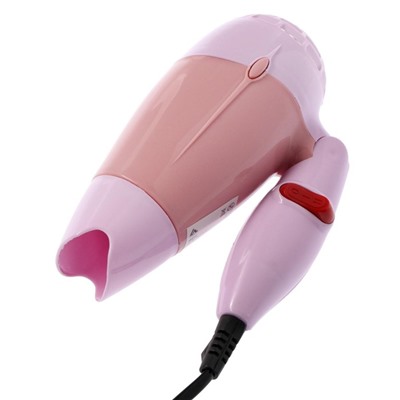 Фен Luazon LF-23, 800 Вт, 2 скорости, 1 температурный режим, складная ручка, розовый
