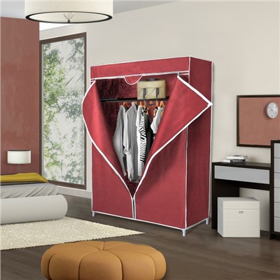 Шкаф для одежды, 75×45×145 см, цвет бордовый