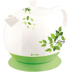 Чайник электрический Vitek VT-1171, 1800 Вт, 1.3 л, зеленый