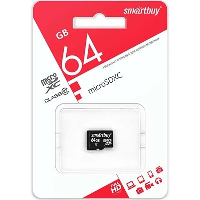 Micro SDHC карта памяти 64ГБ SmartBay Class 10