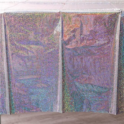 Скатерть «Голография» 137×183 см, цвет серебро