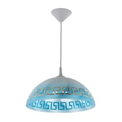 Светильник Колпак "Класи" 1 лампа E27 40Вт белый-синий д.350   2492573