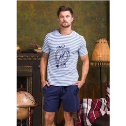 PBZ8008 Мужская пижама (футболка+шорты)