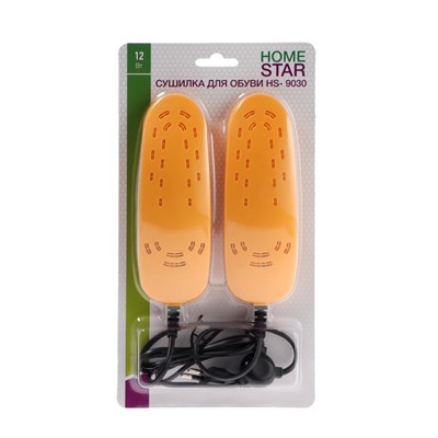 Сушилка для обуви HOMESTAR HS- 9030 (блистер), 12 Вт, 65-75 ⁰С, 16.7х6.5х2 cм