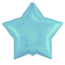 Шар фольгированный 18" звезда цвет нежно-голубой