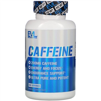 EVLution Nutrition, Caffeine, 200 mg, 100 Tablets