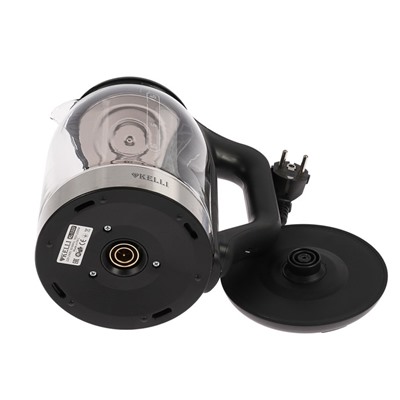 Чайник электрический KELLI KL-1337, 2200 Вт, 1.8 л, подсветка, черный