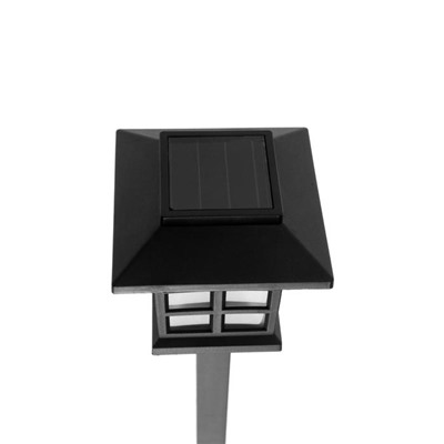 Садовый светильник на солнечной батарее Smartbuy, пластик, 8.6 x 8.6 x 38 см, БЕЛЫЙ