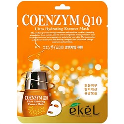 [EKEL] Маска тканевая с коэнзимом Q10 COENZYM Q10 Ultra Hydrating Essence Mask, 25 мл