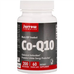 Jarrow Formulas, Кофермент Q10, 200 мг, 60 растительных капсул
