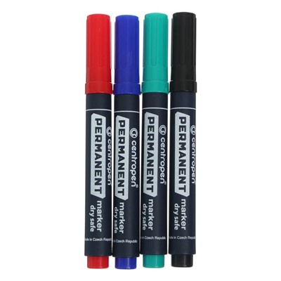 Набор маркеров перманентных, 6 цветов, Centropen 8510, 5.0 мм, пластиковая упаковка