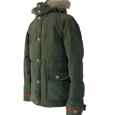 Размер 52. Современная утепленная мужская куртка Adrian цвета Army Green.