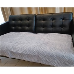 Дивандек накидка на диван велюр , 90/210 Геометрия серый