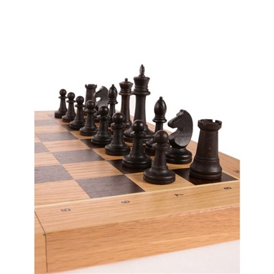 Шахматные фигуры "Российские", утяжеленные, буковые, (король h=10.5 см, пешка h=5.2 см)